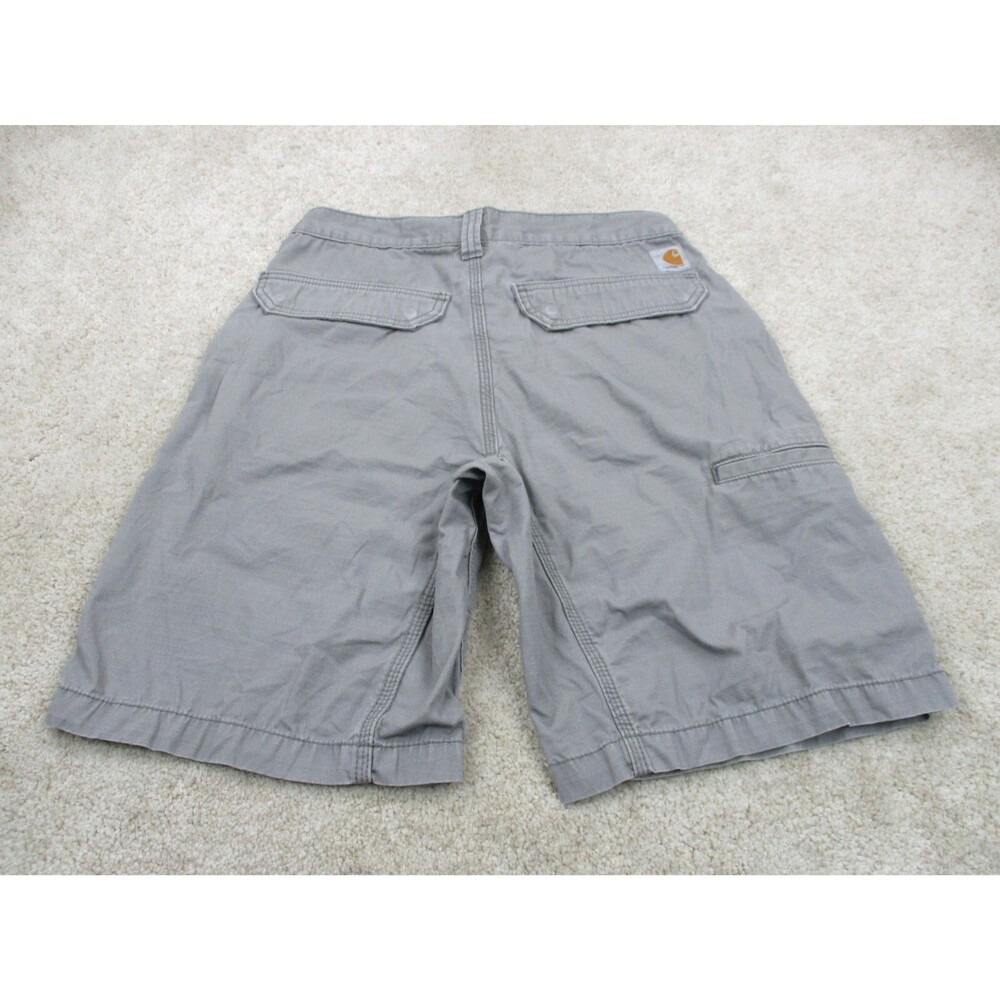 Carhartt Shorts Mens 30 Gray Relaxed Fit Ripstop Workwear Chino